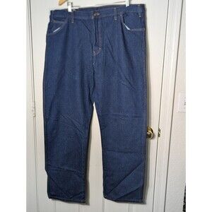 NWT Dickies Work Jeans Mens 42x32 Blue Denim Regular Fit 5 Pocket Straight Leg